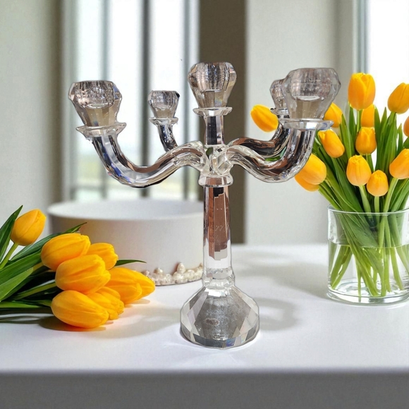 Shannon Crystal Candelabra by Godinger - Picture 13 of 16